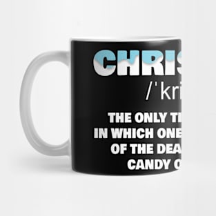 Definition Christmas Quote Funny Christmas Mug